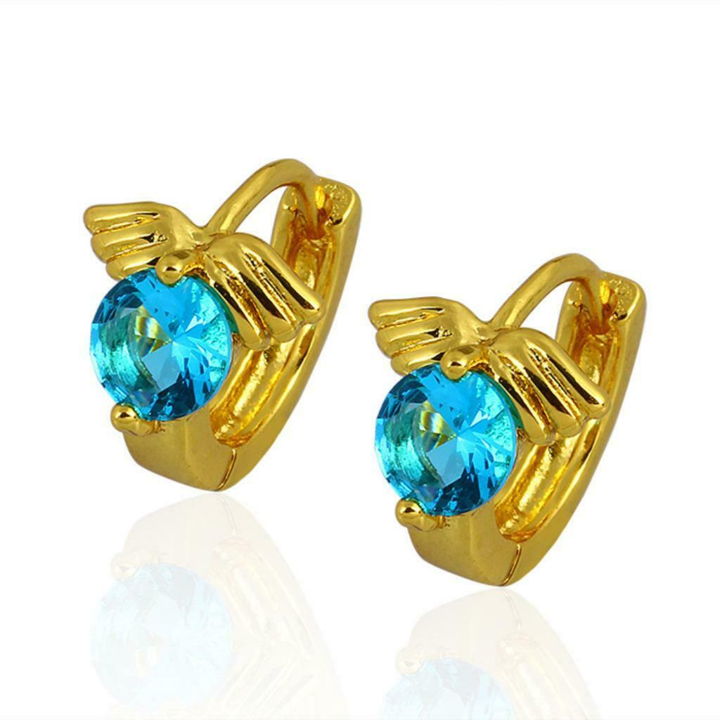 Boucles d'oreilles ailes d ange Neuve 2239, Envoi, Neuf, Or, Pendantes