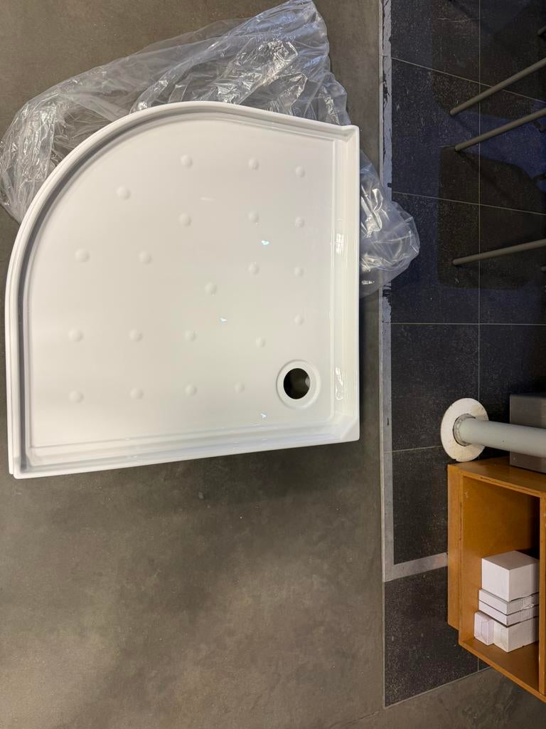 GRATIS douchebak kwartrond 900x900 - acryl - wit, Doe-het-zelf en Bouw, Sanitair, Ophalen, Nieuw, Douche