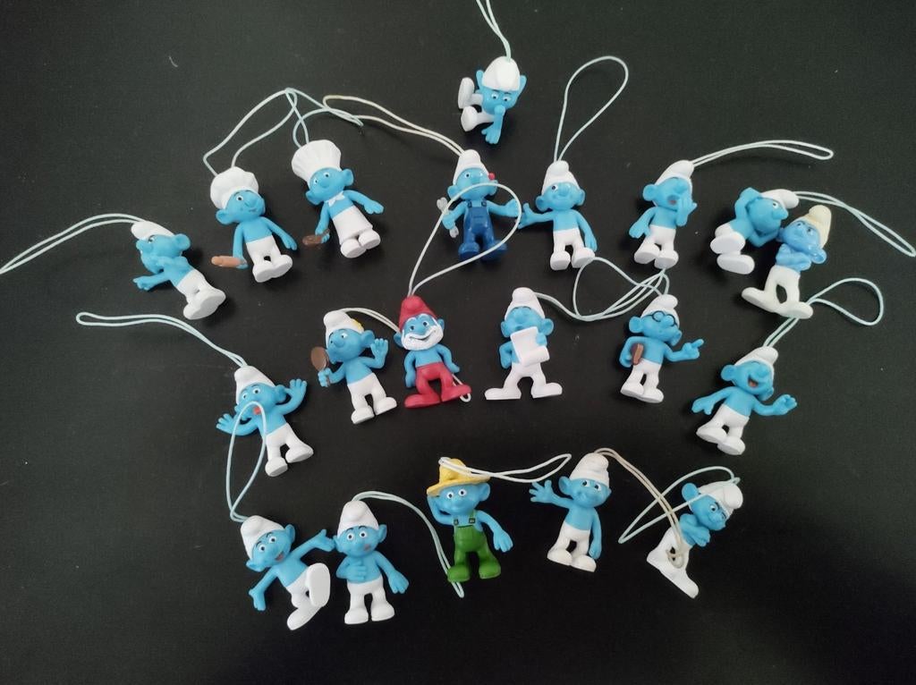 Verzameling van 20 smurfenfiguurtjes, Verzamelen, Smurfen, Ophalen of Verzenden, Zo goed als nieuw, Poppetje, Figuurtje of Knuffel