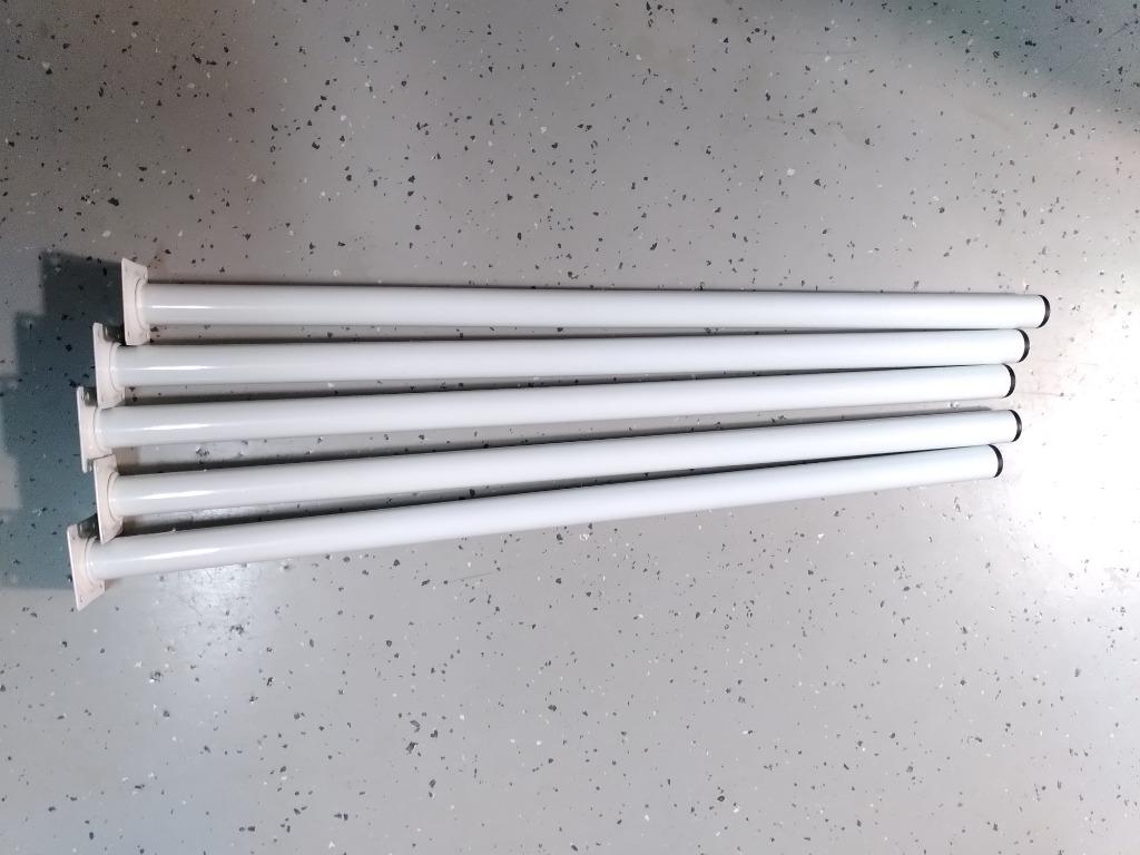 meubelpoten (5 stuks), Ophalen of Verzenden, Zo goed als nieuw, 250 mm of meer, Schroeven