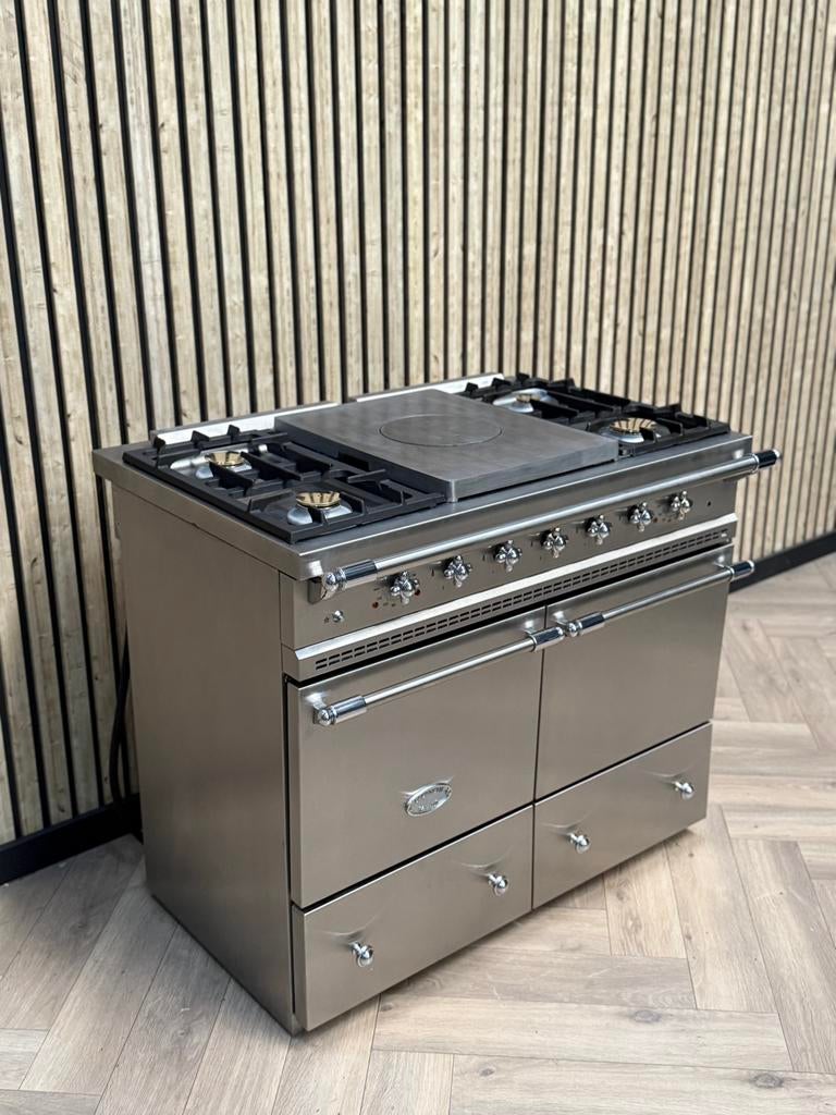 Cuisinière Lacanche 100 cm en inox de luxe + Coup de Feu, Electroménager, Cuisinières, Enlèvement ou Envoi, Gril, Électrique