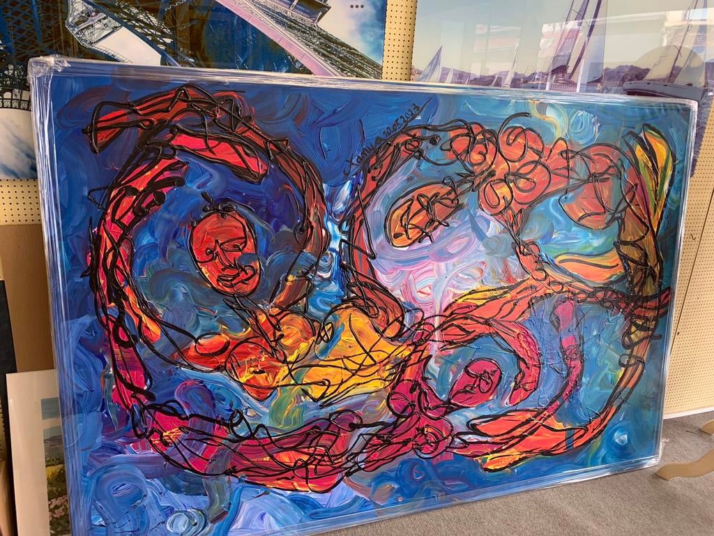 Toile XXL Mermaids de Tanya, Antiek en Kunst, Ophalen