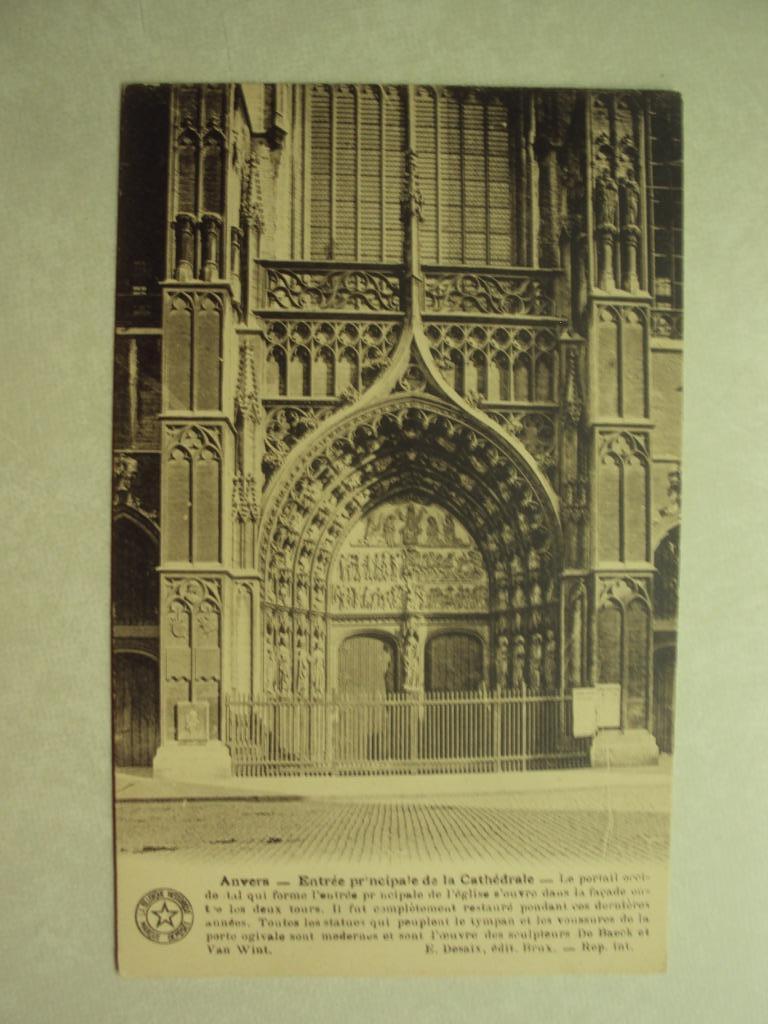 53661 - ANVERS - ENTREE PRINCIPALE DE LA CATHEDRALE, Envoi