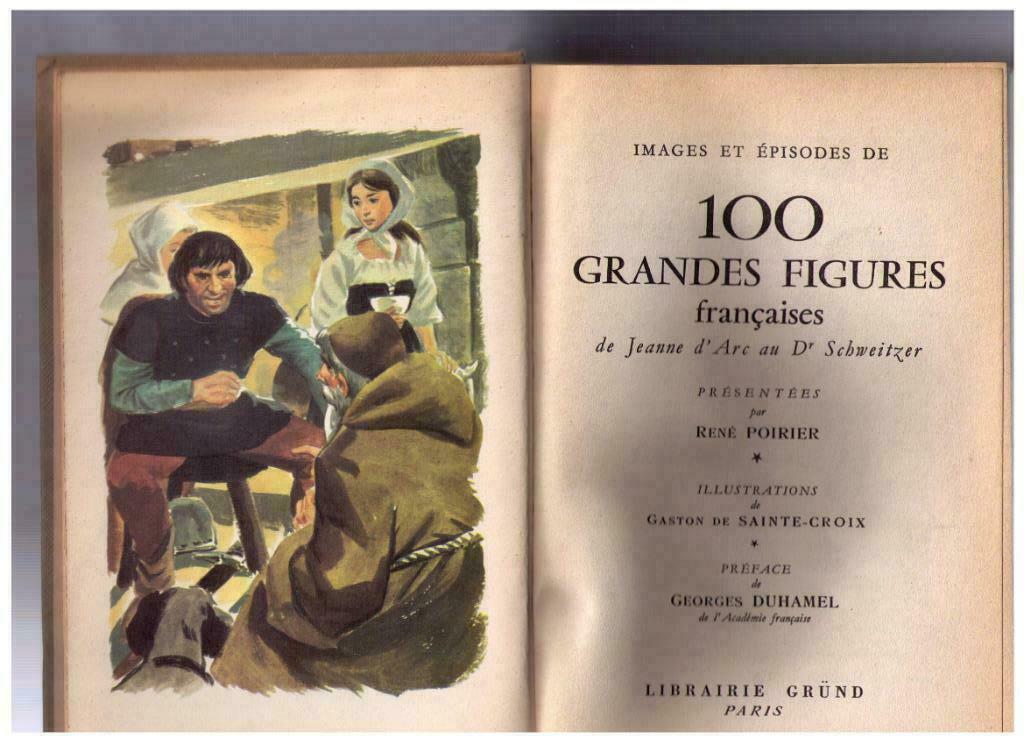 Afbeeldingen en afleveringen van 100 GROTE FRANSE FIGUREN; 1, Ophalen of Verzenden, Gelezen, René Poirier