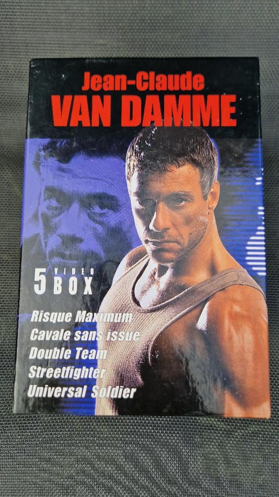 Doos met 5 VHS-videocassettes van Jean-Claude Van Damme, Ophalen, Gebruikt, Actie en Avontuur
