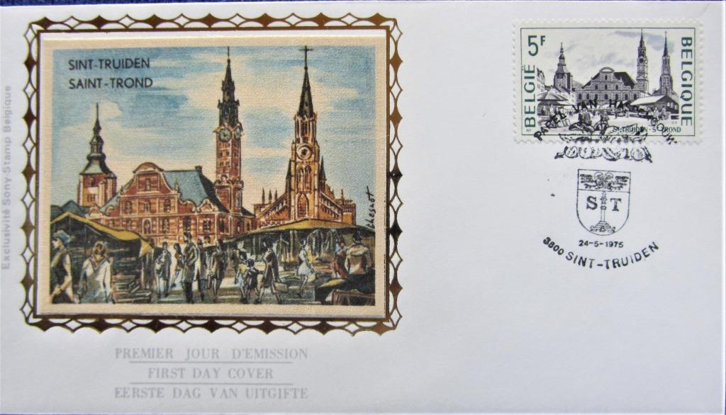 FDC OP ZIJDE- TOERISME- SINT-TRUIDEN, Postzegels en Munten, Ophalen of Verzenden, Gestempeld, Plaats of Gebouw
