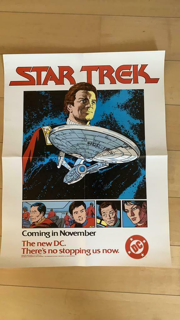 Vintage original 1983 Star Trek DC Comics promo poster, Enlèvement, Comme neuf, Affiche