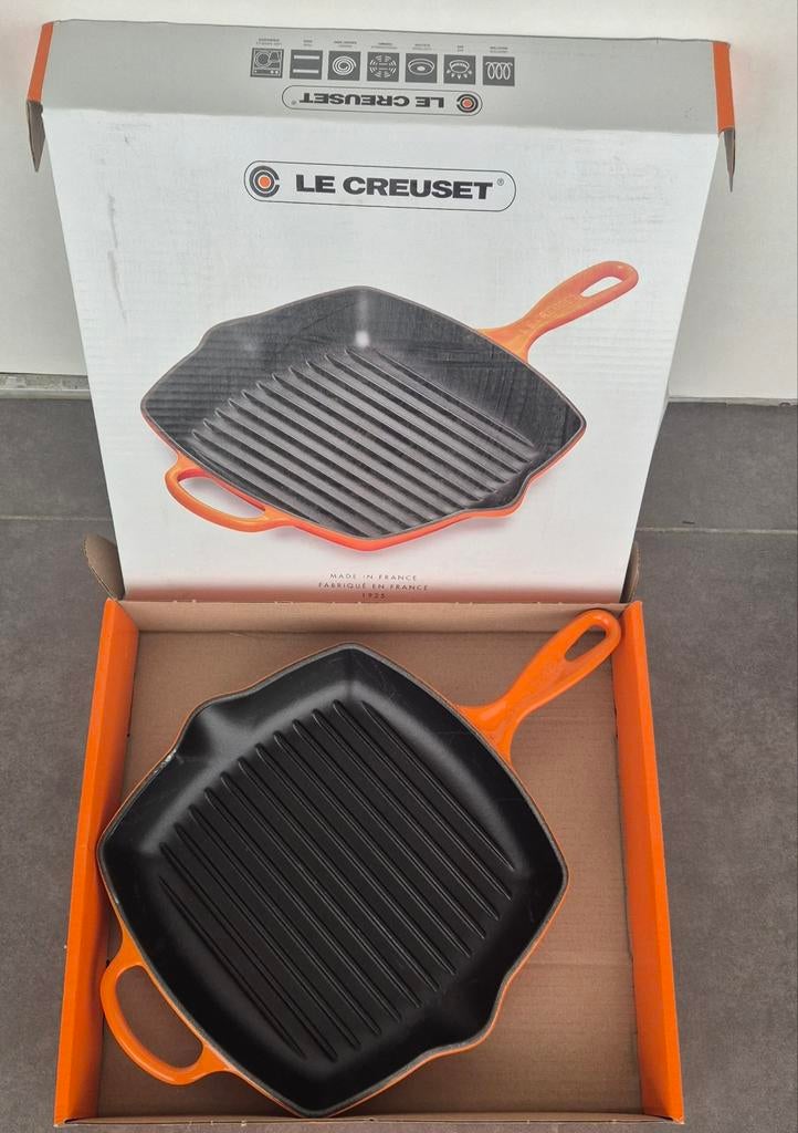 Le Creuset Vierkante Grillpan 26 cm – NIEUW, nooit gebruikt, Huis en Inrichting, Keuken | Potten en Pannen, Ophalen of Verzenden