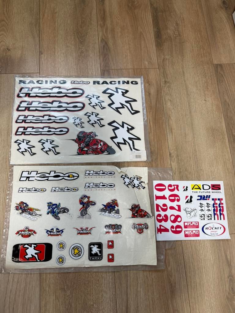 NOS Hebo stickerset / sticker vel, Fietsen en Brommers, Ophalen, Zo goed als nieuw