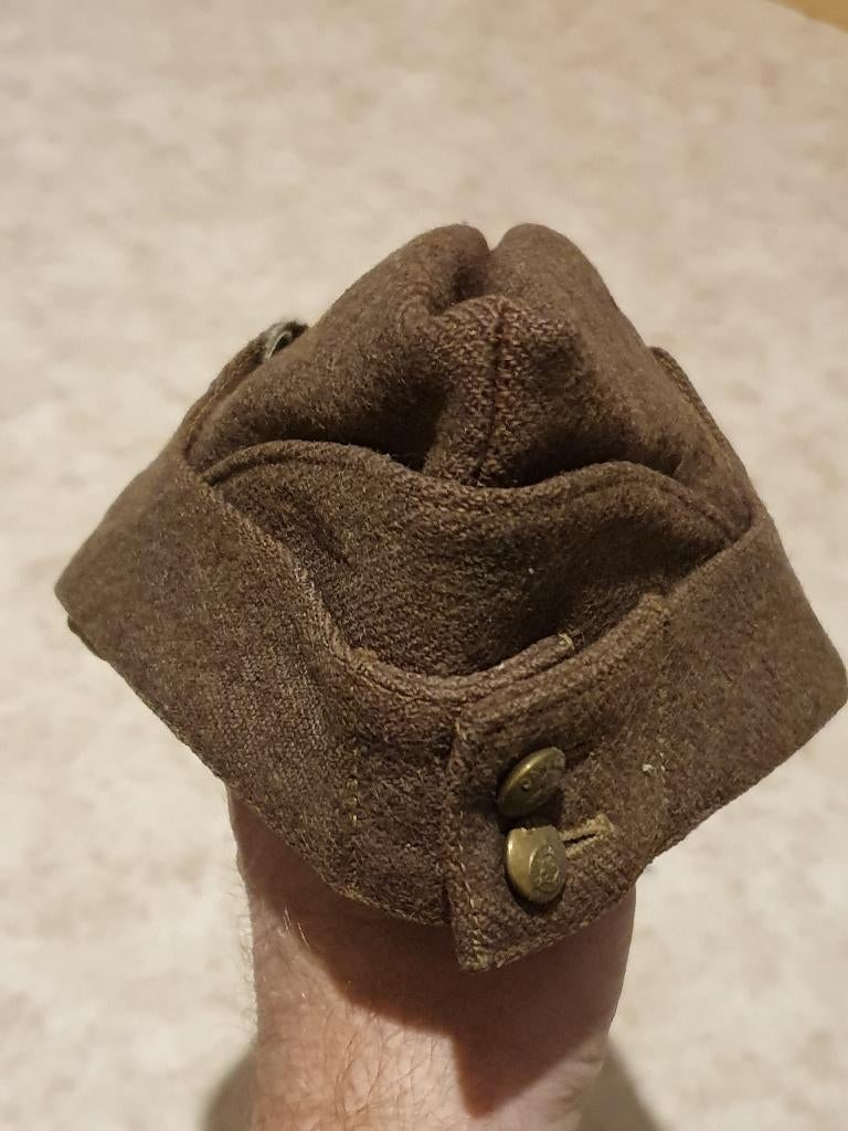 Canadese veldmuts origineel WOII, Verzamelen, Militaria | Tweede Wereldoorlog, Ophalen of Verzenden, Landmacht, Helm of Baret