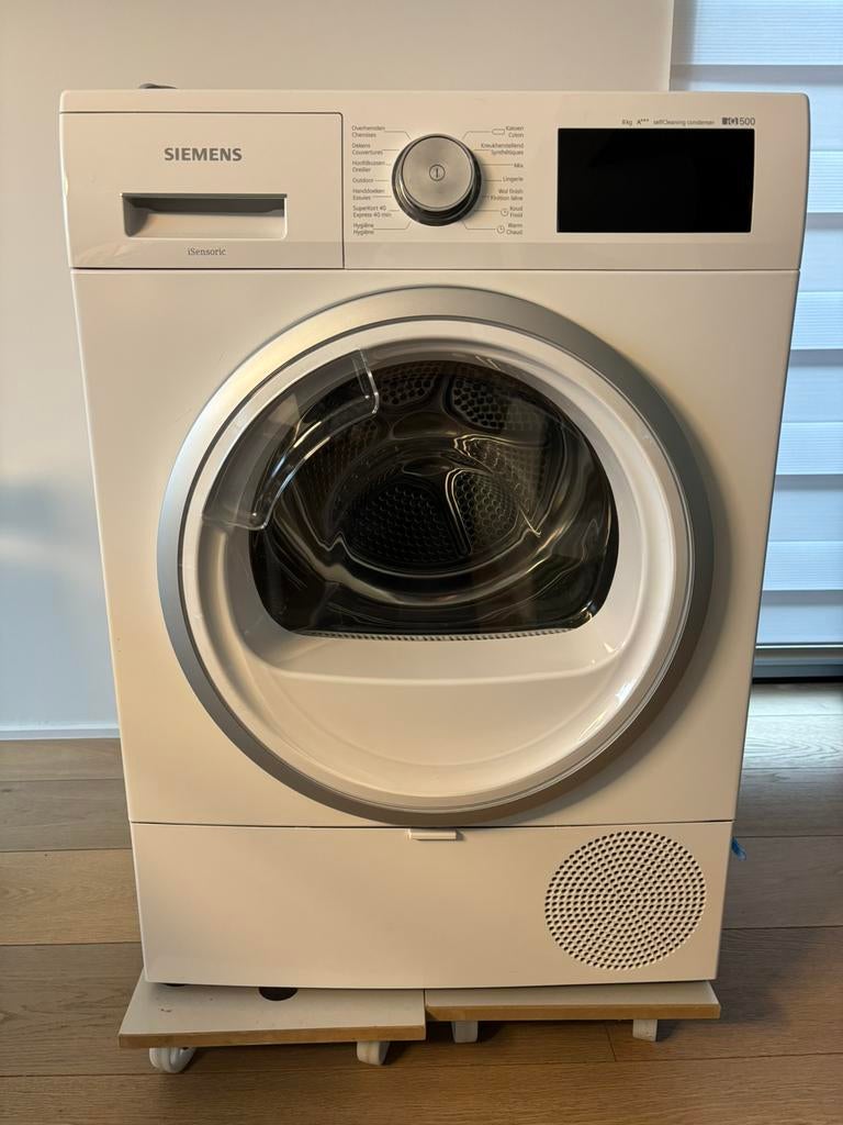 Sécheur à condensation autonettoyant Siemens IQ500 8 kg A+++, 6 à 8 kg, Comme neuf, Chargeur frontal, Enlèvement