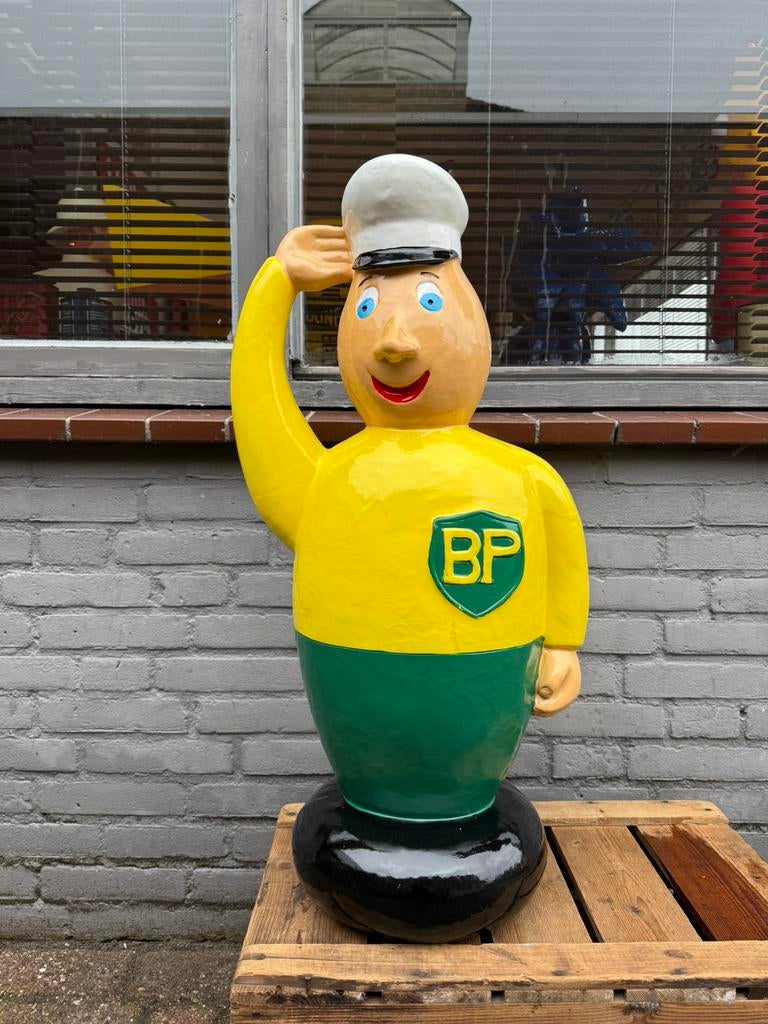 Groot BP reclame beeld XL, Verzamelen, Ophalen, Gebruikt, Reclamebord