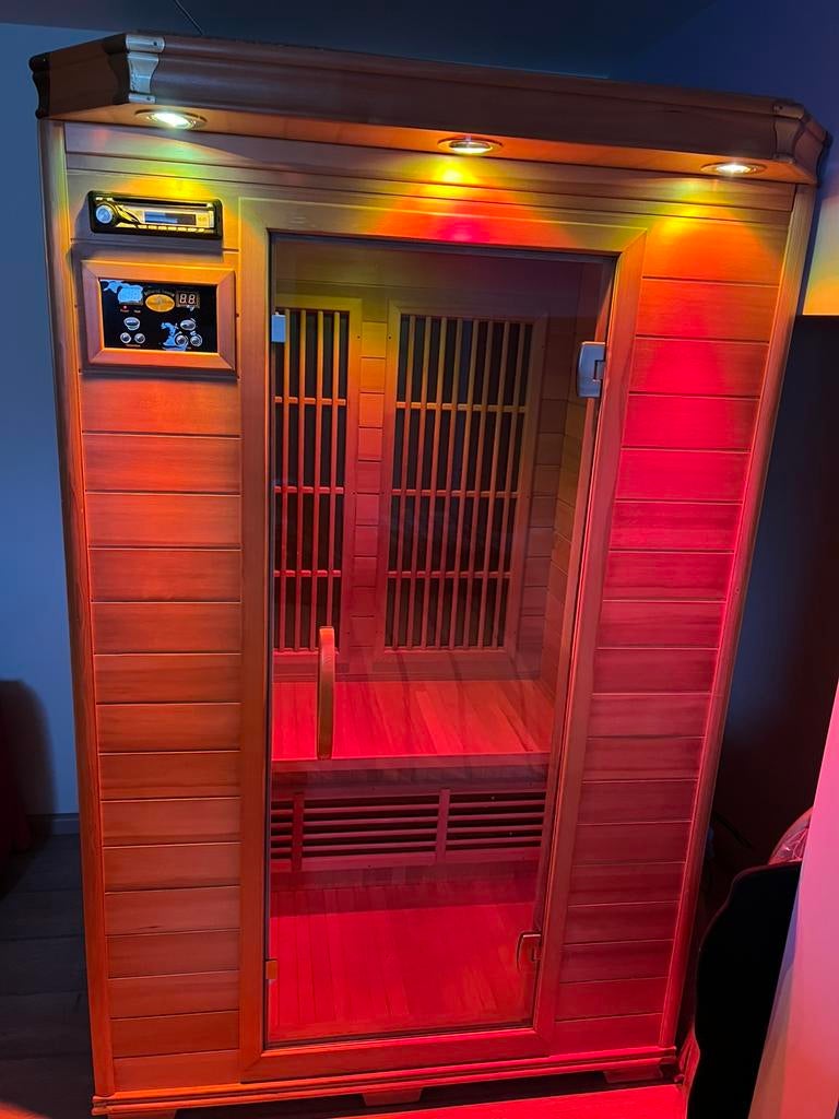 Infrarood cabine 2 personen, Sport en Fitness, Ophalen, Zo goed als nieuw, Infrarood