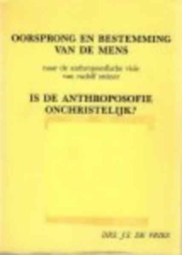 Oorsprong en bestemming van de mens, Ophalen of Verzenden, Zo goed als nieuw
