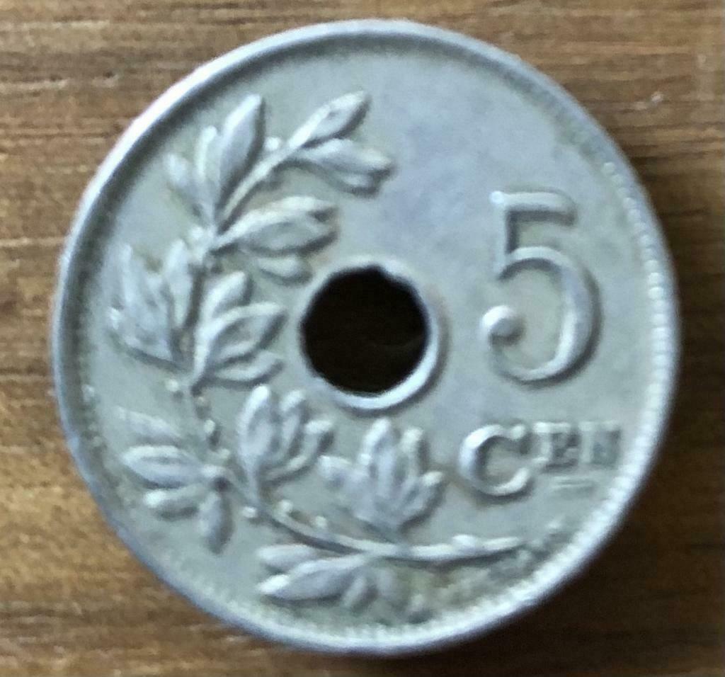 Belgische munt 5 Centimes 1925, Verzenden