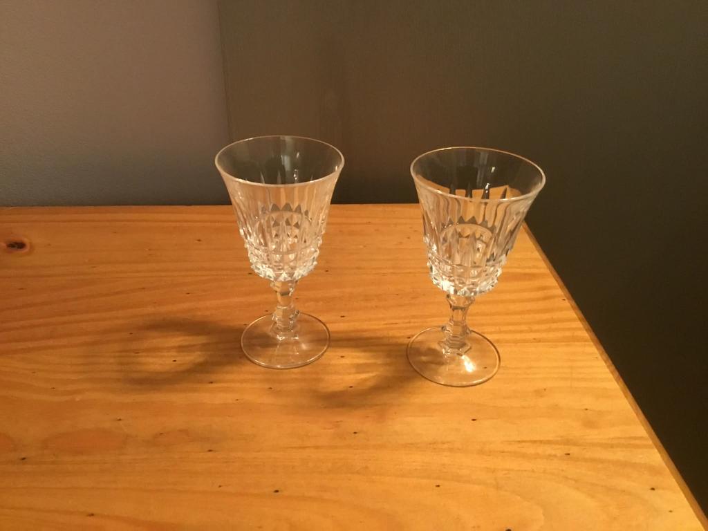 11 verres à alcool cristal d’Arques, Enlèvement, Comme neuf