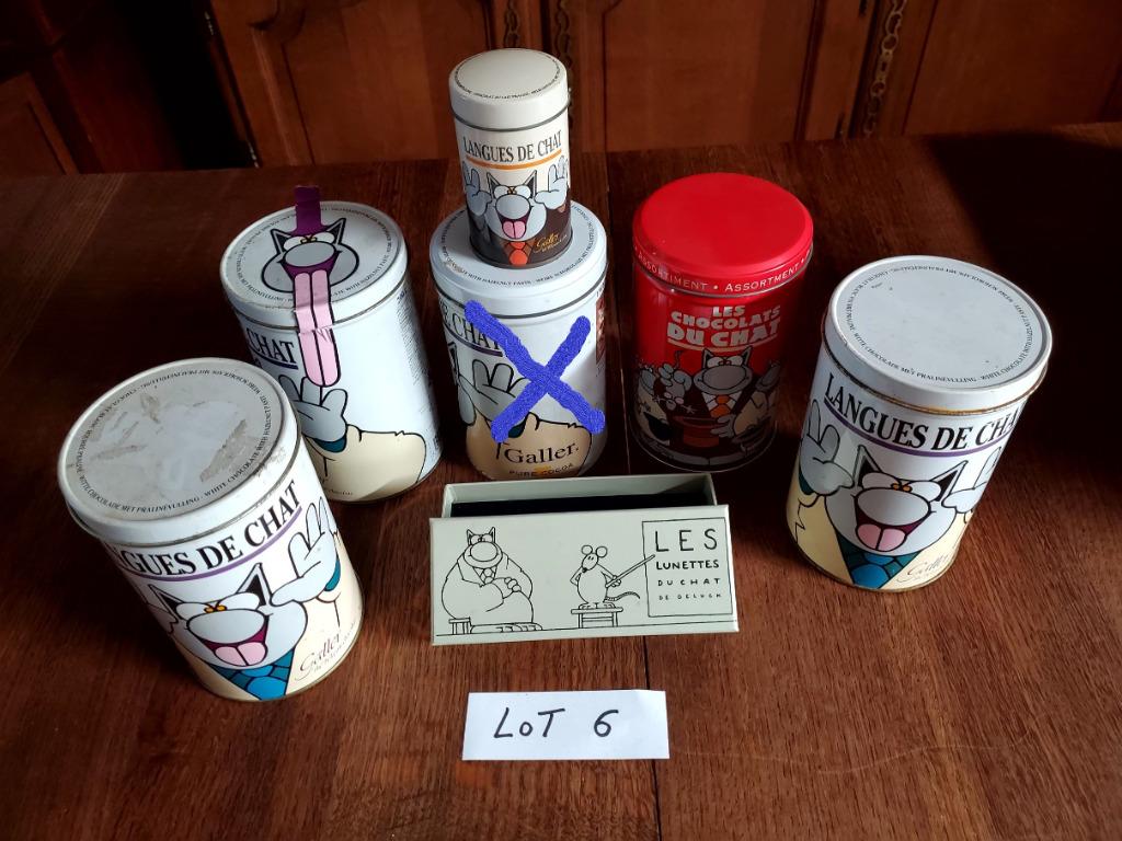 Boîtes Le chat, Collections, Boîte en métal, Enlèvement ou Envoi, Utilisé