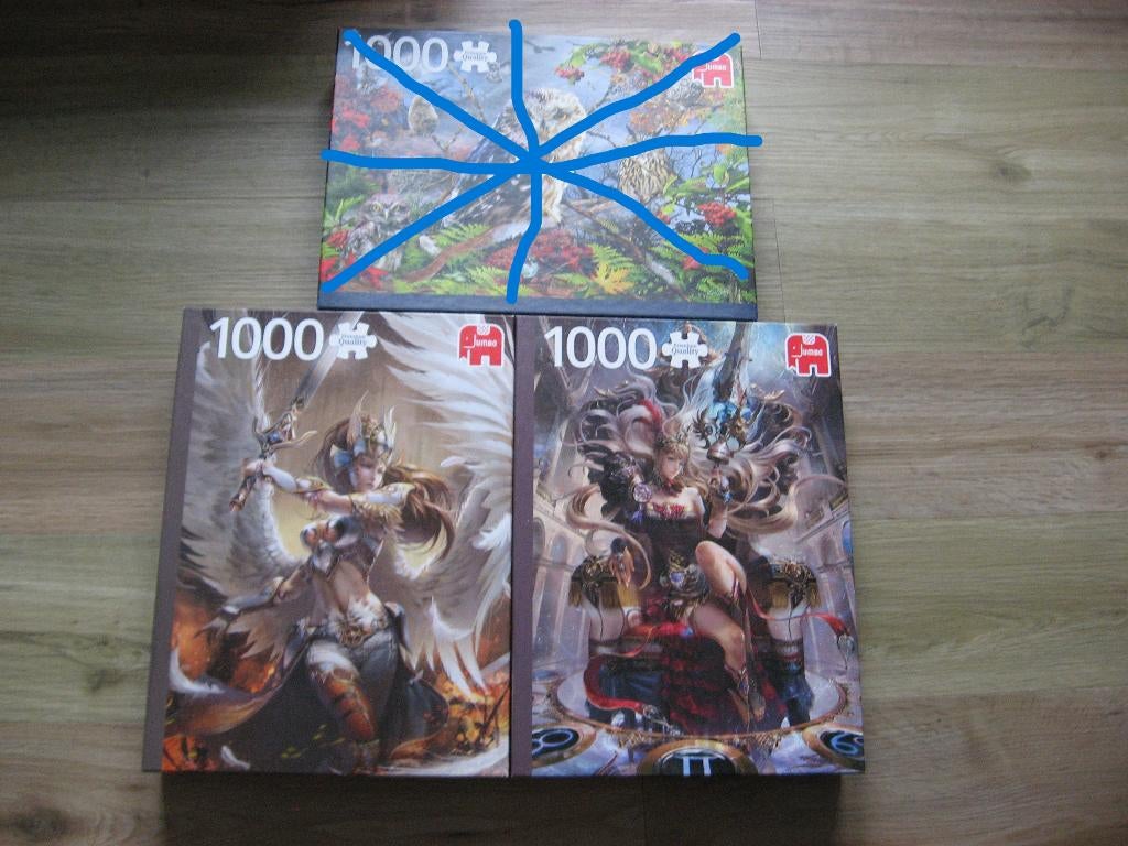 2 puzzles Jumbo 1000 pièces Voir photos, Enlèvement ou Envoi, 500 à 1500 pièces, Neuf, Puzzle