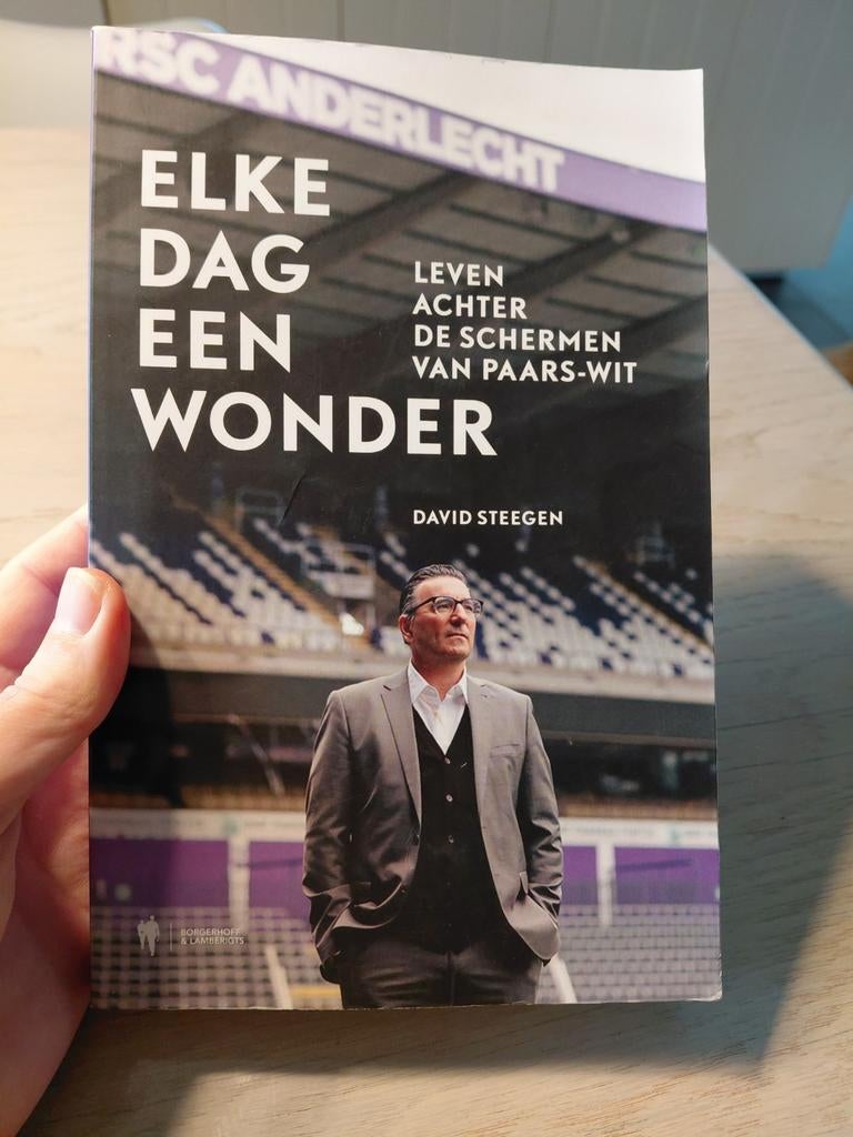 Boek RSCA Anderlecht - David Steegen - Elke dag een wonder, Livres, Livres de sport, Enlèvement ou Envoi