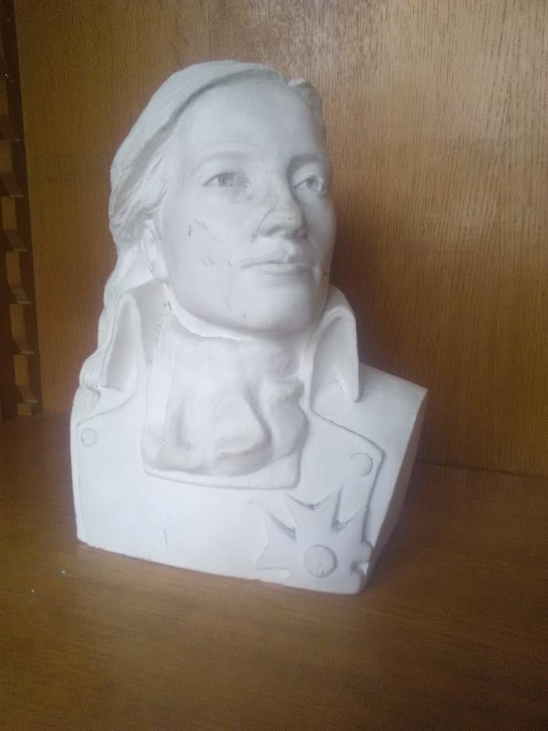 Buste en plâtre, Antiquités & Art, Curiosités & Brocante, Enlèvement ou Envoi