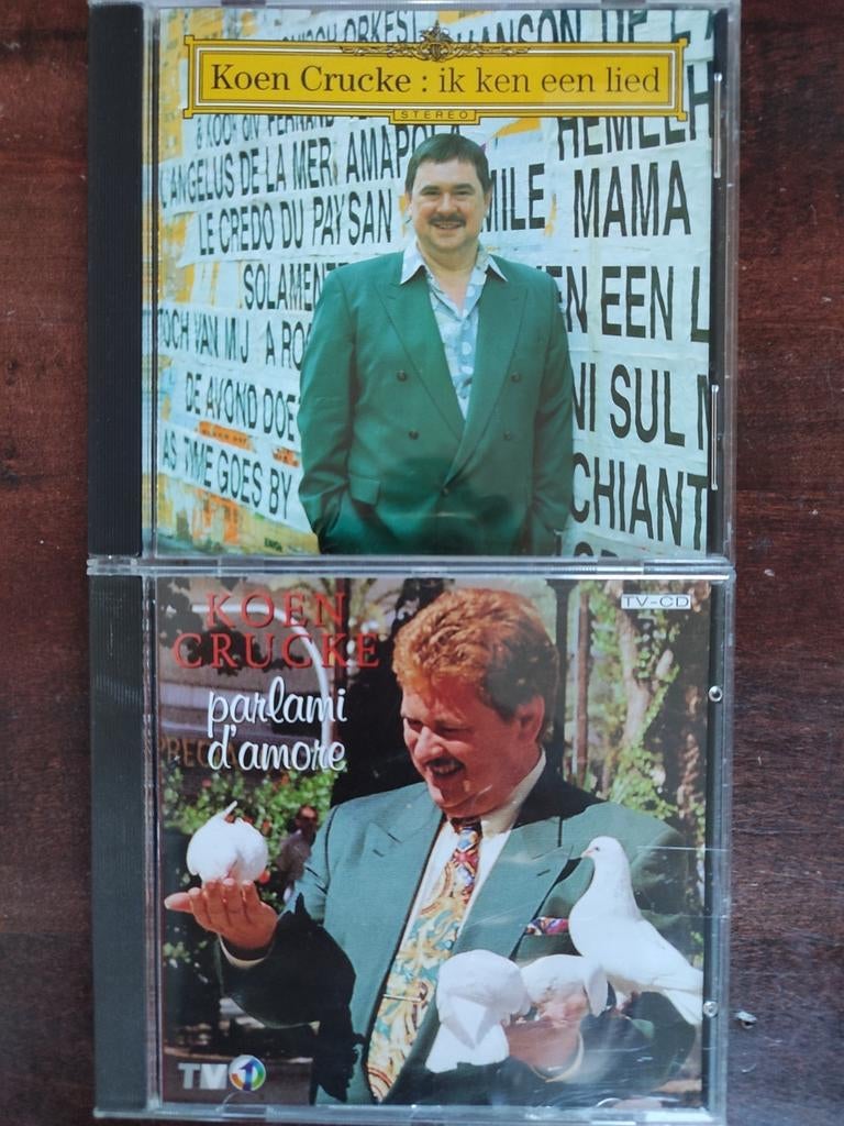 2x CD : KOEN CRUCKE - IK KEN EEN LIED // PARLAMI D'AMORE, Cd's en Dvd's, Ophalen of Verzenden, Zo goed als nieuw