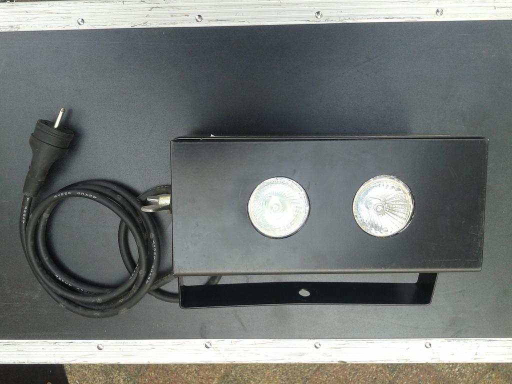 2 x Blinder met 2 x halogeenverlichting, Muziek en Instrumenten, Ophalen, Gebruikt