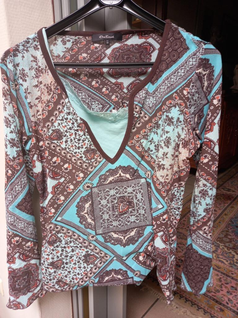 Tuniek blous met topje  maat 42  als nieuw, ANDERE, Overige kleuren, Maat 42/44 (L), Ophalen of Verzenden