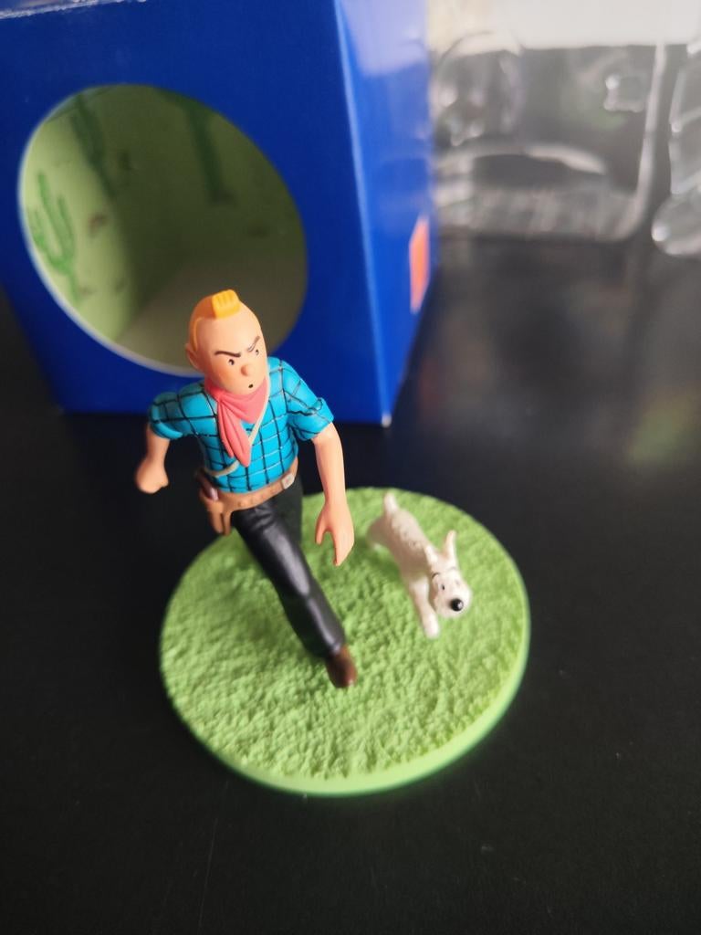 Serie tintin plastique "tintin cowboy ", Livres, Enlèvement ou Envoi