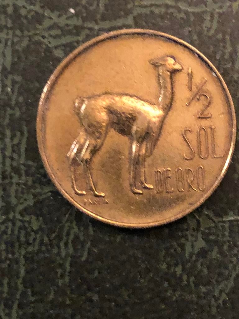 Peru 1/2 Sol de Oro 1967, Postzegels en Munten, Munten | Amerika, Ophalen of Verzenden, Zuid-Amerika, Losse munt