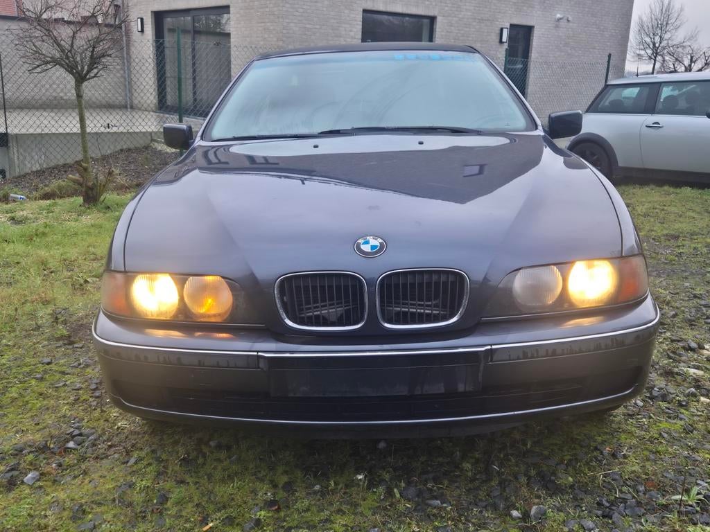 BMW 520I  1996/// 6 Cilinder!!!, Auto's, BMW, Achterwielaandrijving, Blauw, Leder, Bedrijf