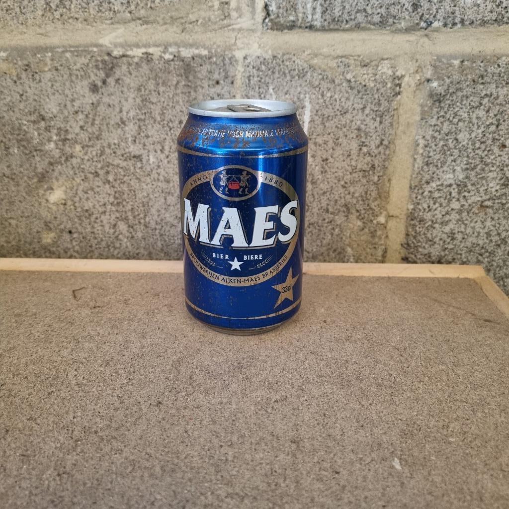Canette de bière Maes (modèle 3), Ophalen of Verzenden, Gebruikt, Flesje(s), Overige merken