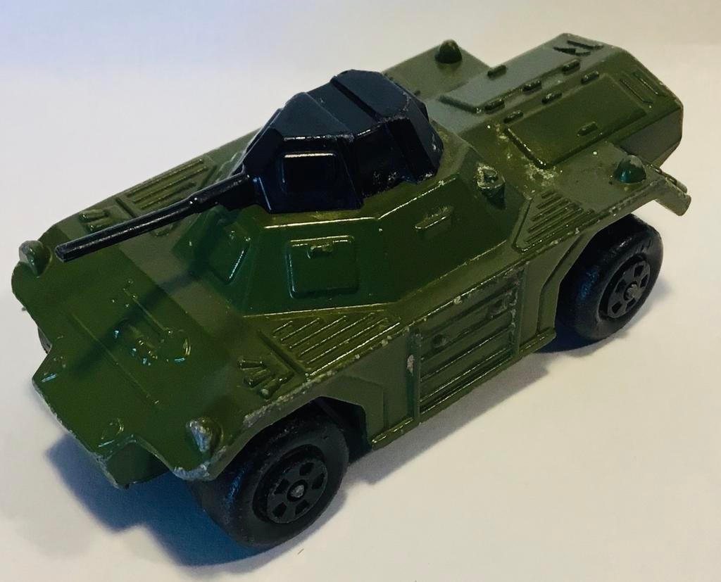 Matchbox Lesney rola-matics militaire tank 73 weasel 1973, Ophalen of Verzenden, Gebruikt