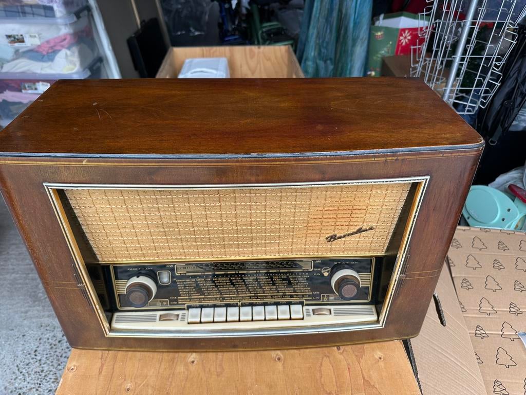 Blaupunkt lampenradio Barcelona 1957 factuur en werkschema, Antiek en Kunst, Ophalen