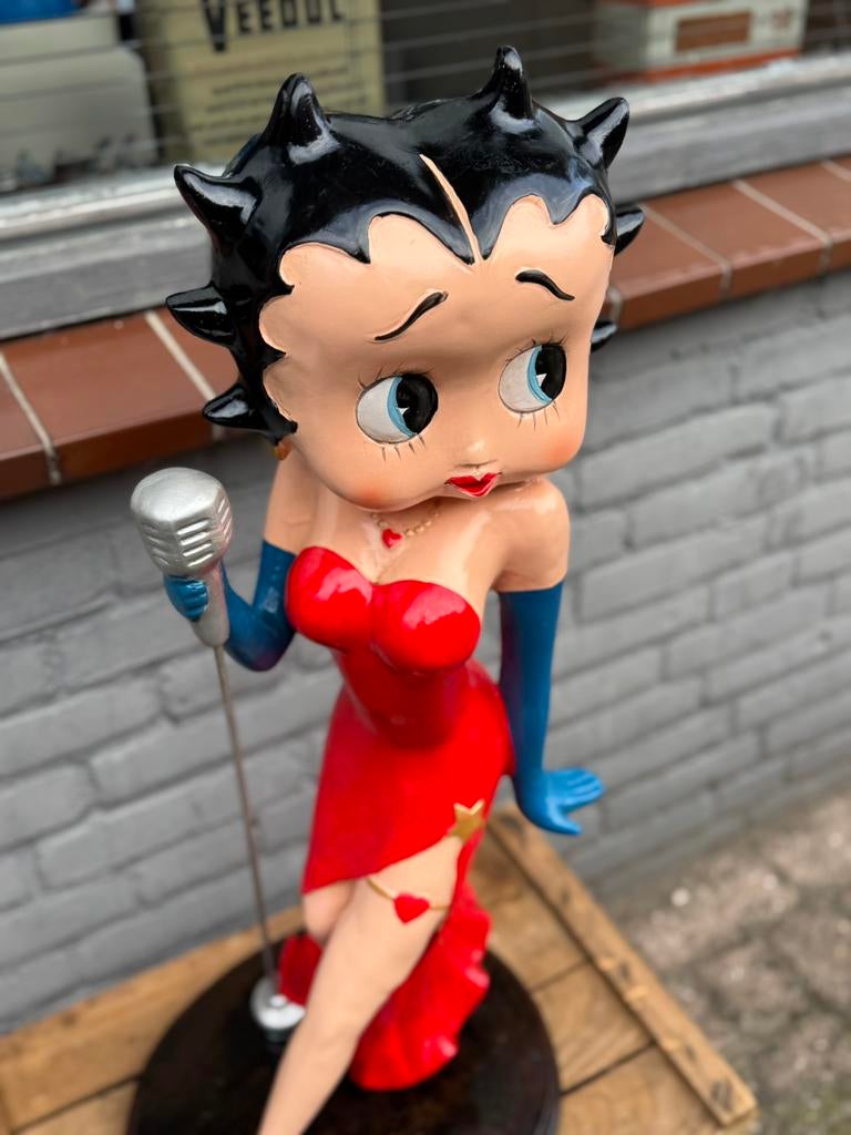 Betty Boop Beeld als Zangeres, Verzamelen, Ophalen, Betty Boop, Zo goed als nieuw, Beeldje of Figuurtje