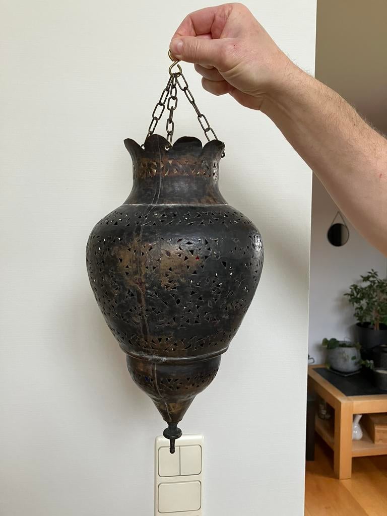 Hanglamp Oosterse stijl, Huis en Inrichting, Ophalen of Verzenden, Zo goed als nieuw, Oosters, Metaal