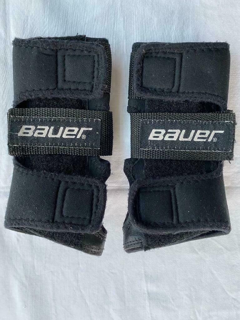 Beschermers BAUER voor pols - elleboog - knie bij het skaten, Sport en Fitness, Skeelers, Gebruikt, Bauer, Kinderen, Ophalen of Verzenden