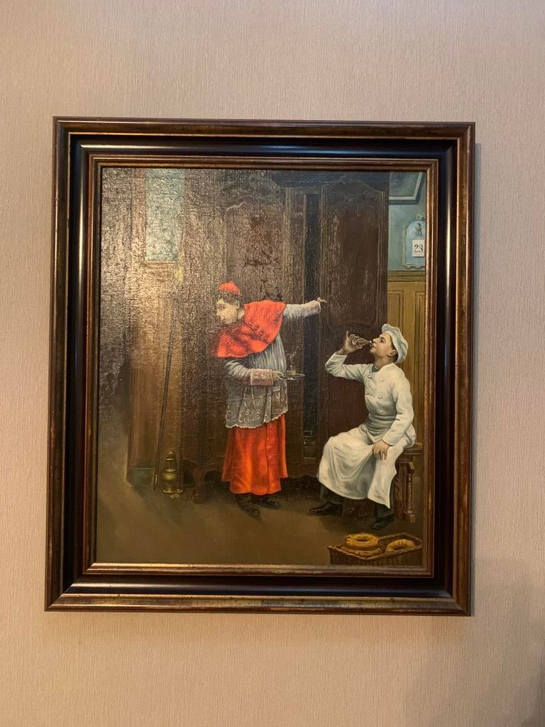 Schilderij Evariste Meulemans, Antiek en Kunst, Ophalen
