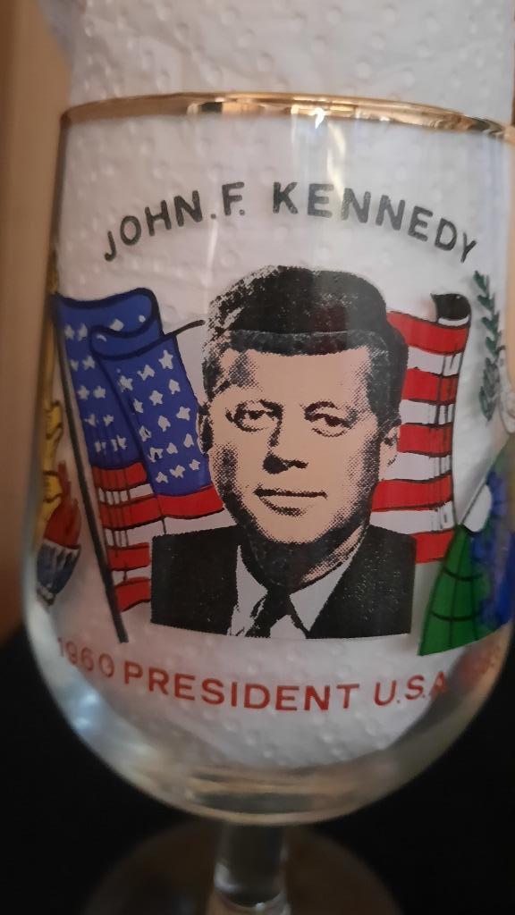 glas JOHN F. KENNEDY, Verzamelen, Ophalen of Verzenden