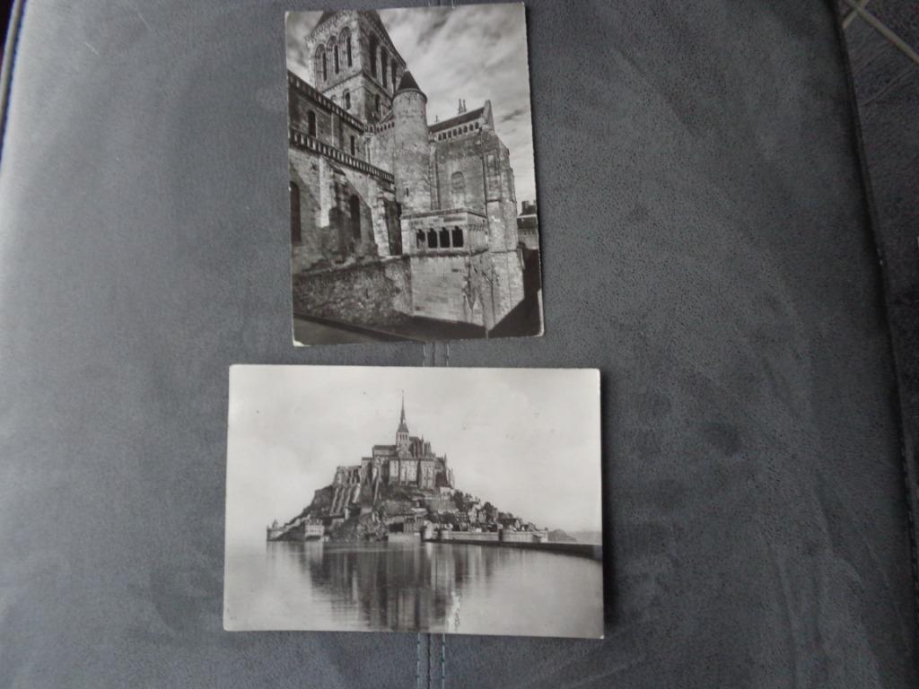 2 anciennes cartes postales du Mont Saint Michel, Enlèvement