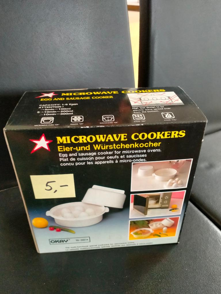 Eierkoker voor microgolfoven, Elektronische apparatuur, Eierkokers, Ophalen of Verzenden, Zo goed als nieuw
