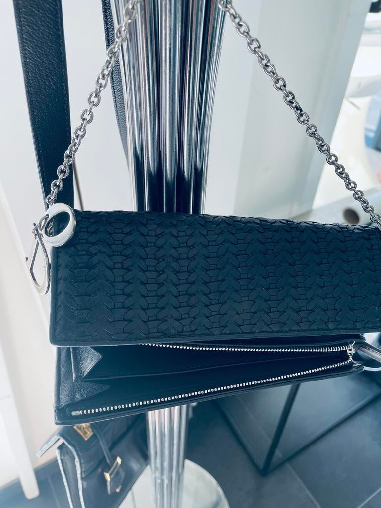PORTEFEUILLE -SAC DIOR NOIR, Enlèvement ou Envoi, Comme neuf, Noir