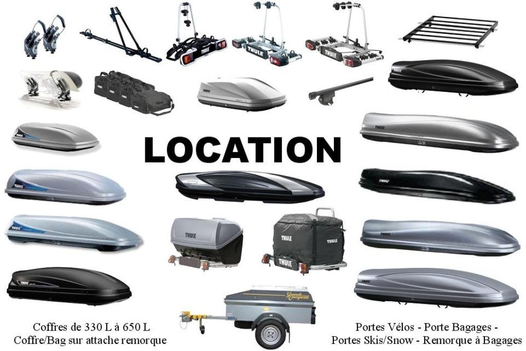 Location THULE coffre de toit - barres de toit - porte vélos, Enlèvement, Utilisé