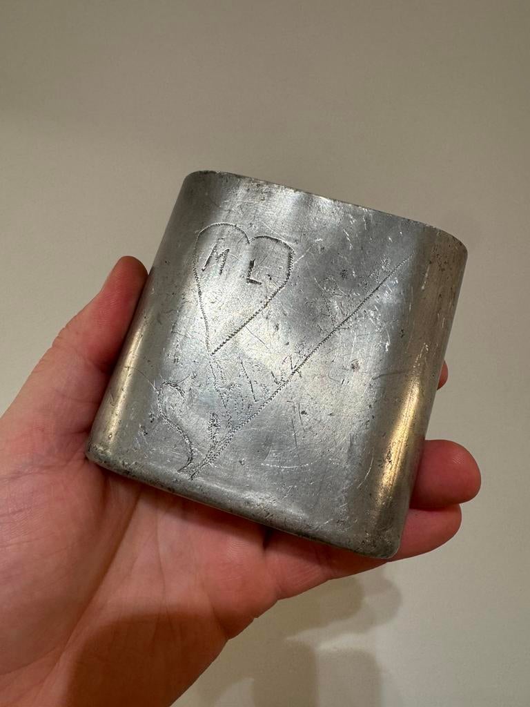 Wo2 Trench art Dusseldorf 13-9-42 krijgsgevangene, Verzamelen, Ophalen of Verzenden