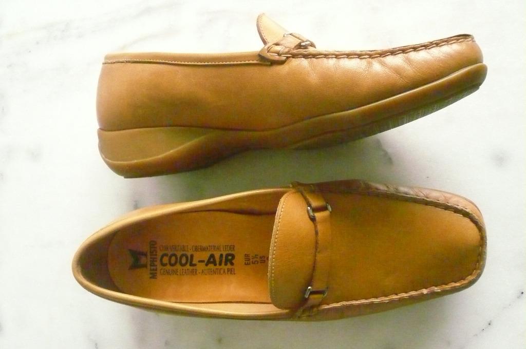 Mephisto beige lederen mocassins, Ophalen of Verzenden, Zo goed als nieuw, Beige