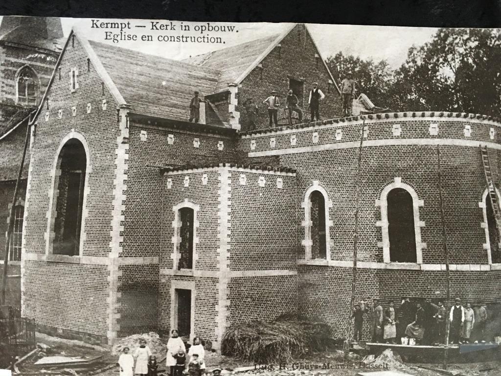 Oude zichten Kermt van rond 1900, Ophalen of Verzenden, Voor 1920, Gelopen, Limburg