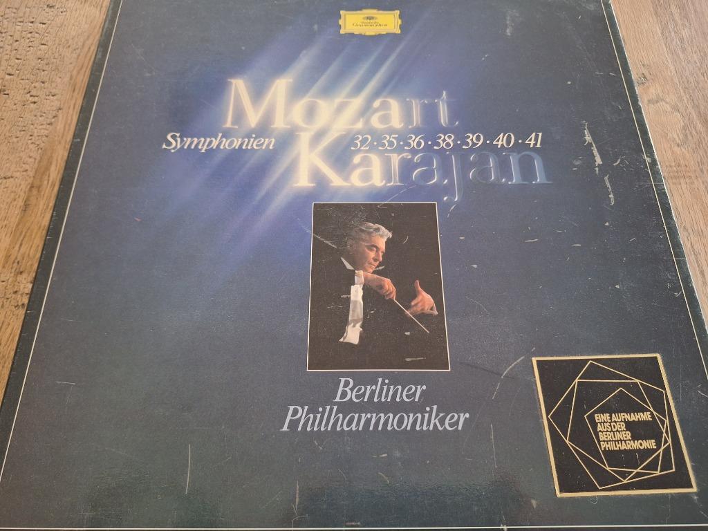 Mozart / Karajan - Symphonien 32·35·36·38·39·40·41 Box 3 Lps, Cd's en Dvd's, Vinyl | Klassiek, Ophalen of Verzenden, Kamermuziek