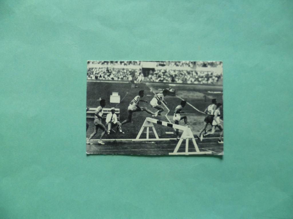 Chromos atletiek Gaston Roelants 3000m steeple O. S. Rome, Ophalen of Verzenden, Gebruikt