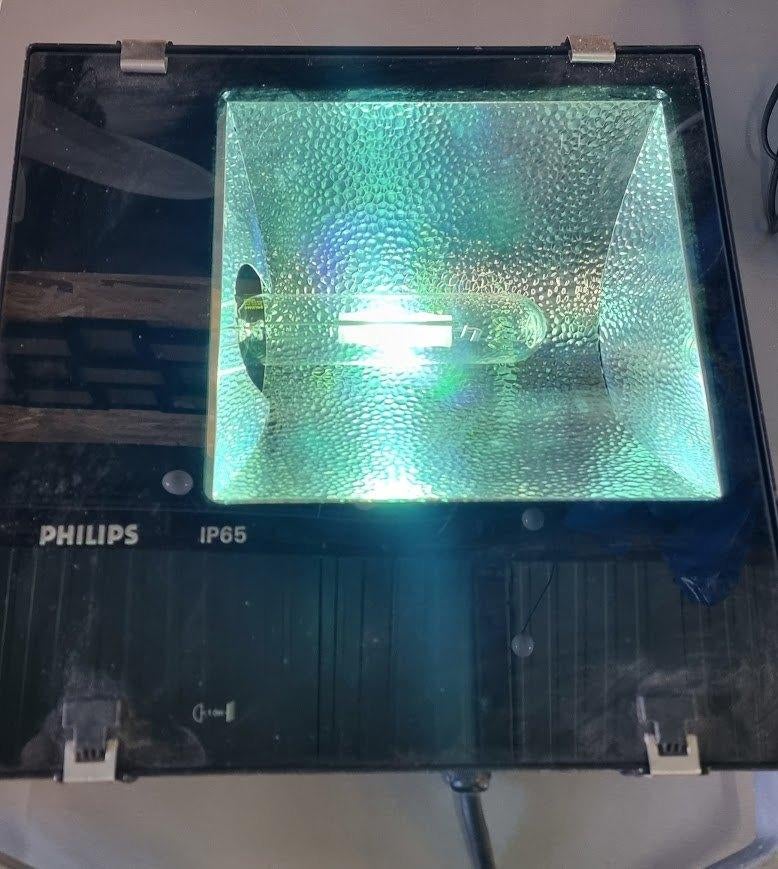 Philips schijnwerper, Ophalen, Gebruikt, Lamp