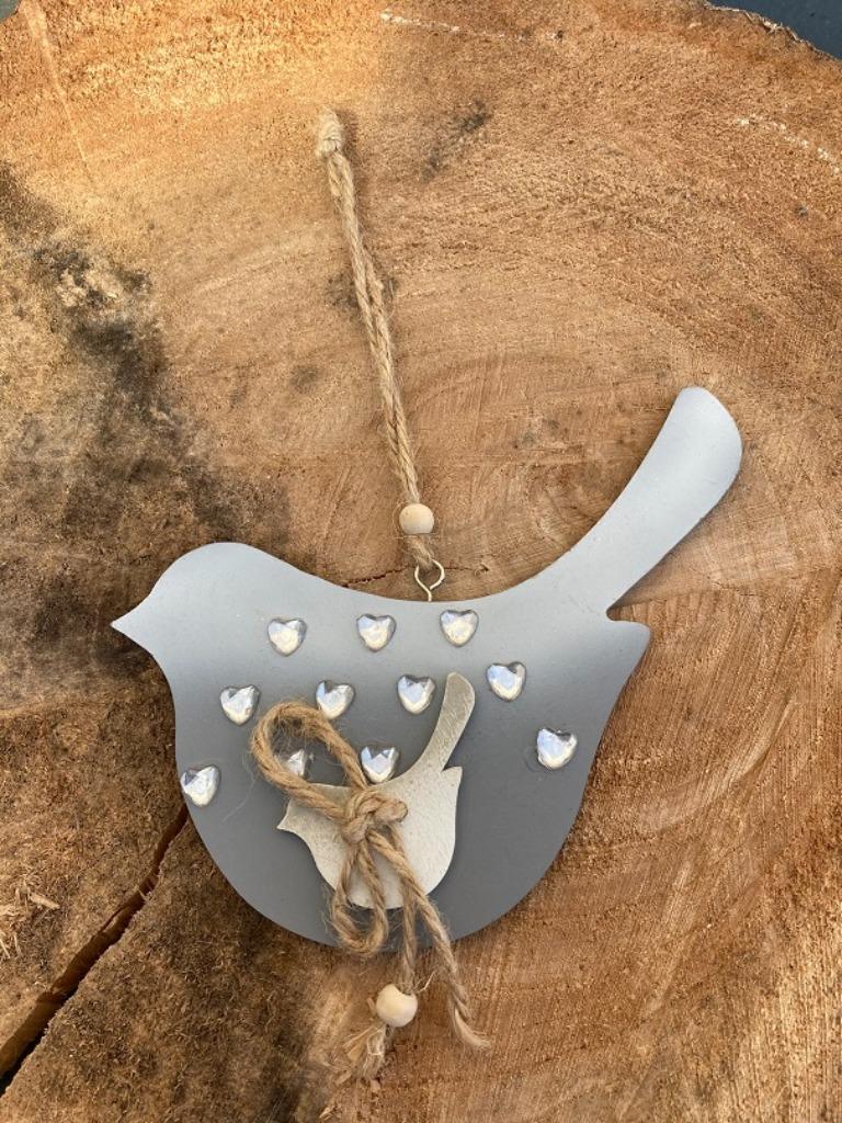 HANGERS HOUT GRIJZE VOGEL NIEUW, Ophalen of Verzenden, Nieuw