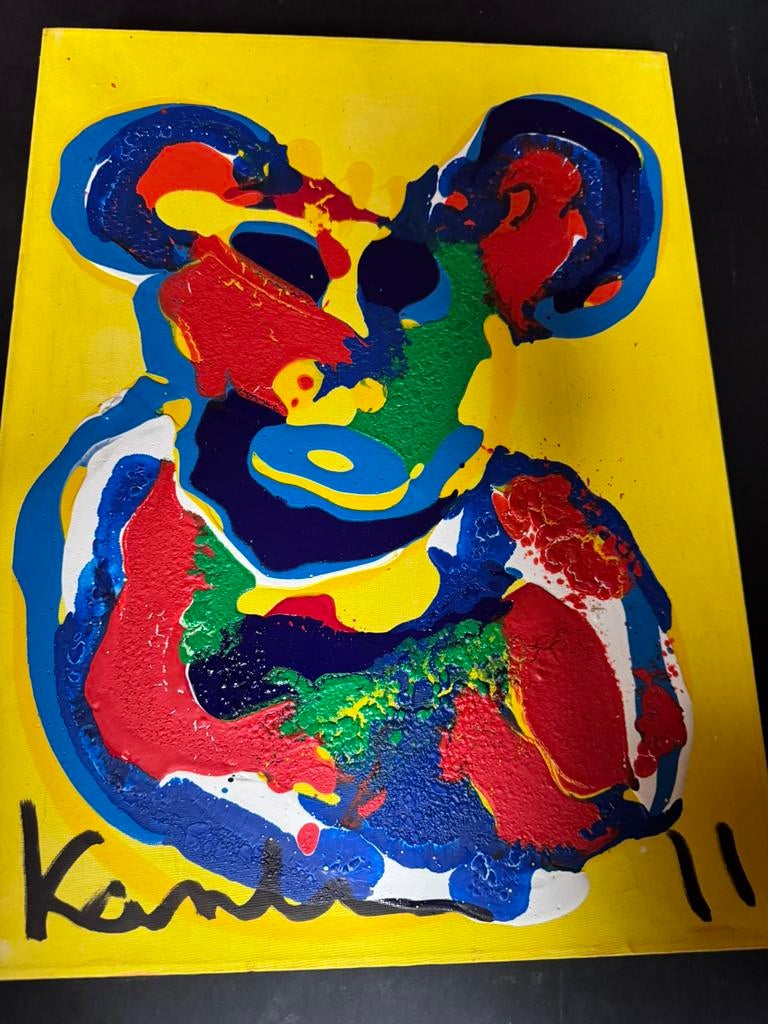 Jacob Kanbier Aap olieverf op doek 2011, Antiek en Kunst, Kunst | Schilderijen | Modern, Ophalen of Verzenden